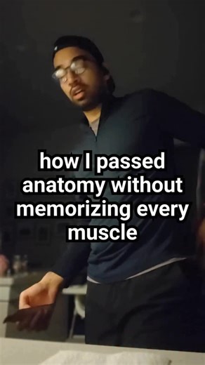 Read below👇 🧠 I realized memorizing every muscle name wasn’t practical or necessary. Instead, I focused on groups of muscles based on function and location. I learned which muscles move the same joint or share nerve supply. This way, I could answer questions by reasoning instead of rote memory. 🦴 I stopped trying to remember every tiny detail and mapped muscles to clinical scenarios. For example, I imagined injuries or nerve palsies and traced which muscles would be affected. Thinking like a 
