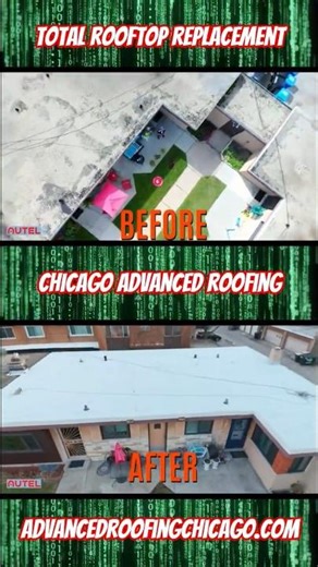 TOTAL ROOFTOP REPLACEMENT OF TOWNHOME UNIT | CHICAGO ADVANCED ROOFING | A HOME IMPROVEMENT PROJECT!