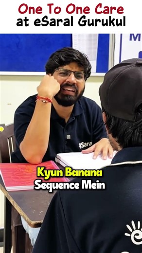 Prateek Sir Shocking Reaction when the child said that questions are not made in sequence 😱 #esar...