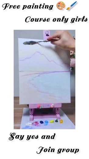 free painting course only girls say yes and Join group #PaintingCourse #ArtLearning #LearnPainting #ArtForBeginners #CreativeSkills