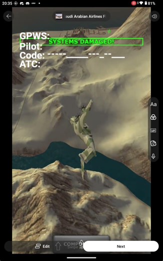 Saudia Arabia Airlines Flight 763 #turbopropflightsimulator #crash (I Don't Know Remember Pilot Said