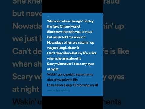 Drake - do not disturb (lyrics spotify version)