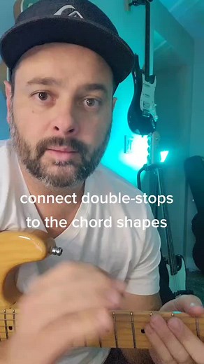 Connecting Double Stops to Chord Shapes on Guitar