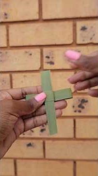 Make a BEAUTIFUL Palm Cross in Minutes?