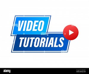 Video tutorials icon concept. Study and learning background, distance education and knowledge growth. Video conference and webinar icon, internet and Stock Vector Image & Art - Alamy