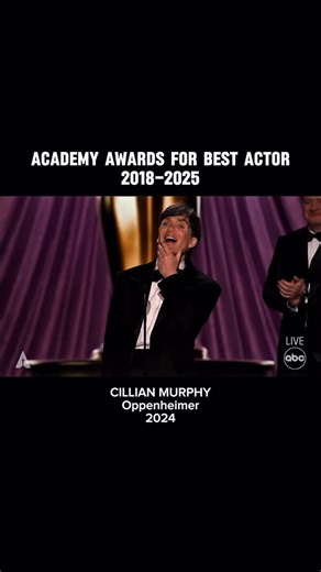 cinema shows on Instagram: "Eight years of towering performances, each defining a milestone in modern movie history. And the Oscar goes to: 2018 - Gary Oldman, Darkest Hour ￼ 2019 - Rami Malek, Bohemian Rhapsody ￼ 2020 - Joaquin Phoenix, Joker ￼ 2021 - Anthony Hopkins, The Father ￼ 2022 - Will Smith, King Richard ￼ 2023 - Brendan Fraser, The Whale ￼ 2024 - Cillian Murphy, Oppenheimer ￼ 2025 - Adrien Brody, The Brutalist ￼ #oscars #academyawards #bestactor #filmheroes #cinemagold"