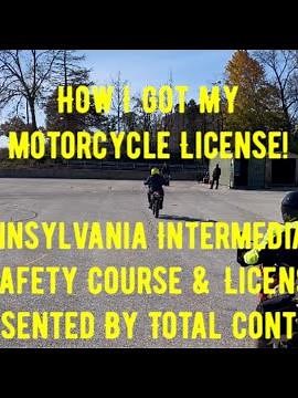 Pennsylvania Motorcycle Safety Course & License Exam 🏍🥳