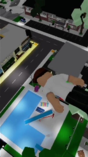 Eu tava pulando na piscina, mas quando eu pulei, eu tava voando.