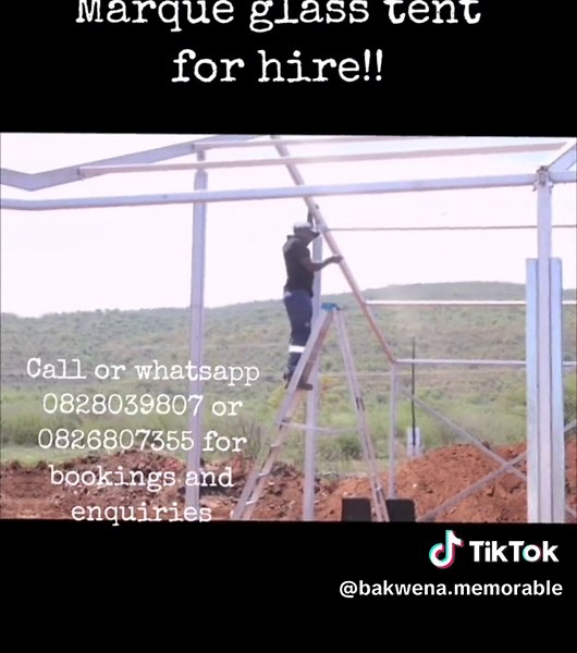 #bakwena memorable deco tents #marque glass tents for hire!!