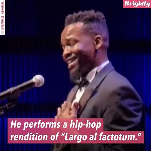 This opera singer performs with a hip-hop flare