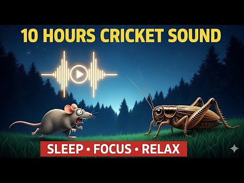 "10 Hours of Cricket Chirping – Relaxing Nature Sounds for Sleep, Focus & Stress Relief"