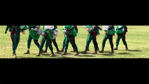 Military Ceremony: Marching and Saluting in Uniforms