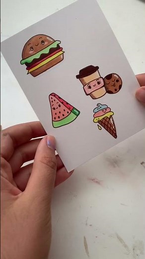 How to make your own DIY stickers! ✨ #diy #art #sticker #howto #creative