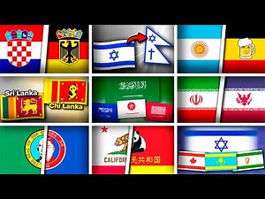 ALL World Flags in Different Styles | Big Compilation