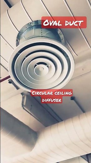 Round ceiling diffuser fixing in HVAC project site work