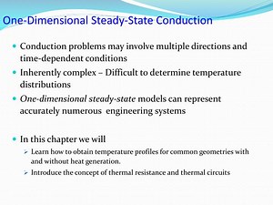 One-Dimensional Steady-State Conduction - SlideServe