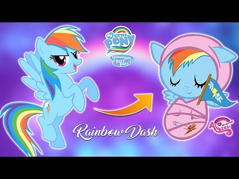 🦄My Little Pony 💞 Love Babies 💖 Rainbow Dash⚡ Rarity and Spike 💖MLP👉@Sweet Pony Life 🌈👑