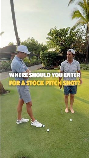 Where should your entry point be for a stock pitch shot? #golf