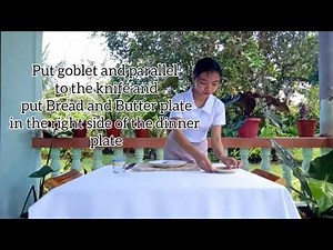 TABLE SET-UP : ALA CARTE