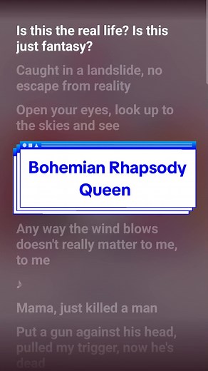 Bohemian Rhapsody - Queen #singalong #sing #youtubelyrics #spotifylyrics #lyrics #cantejunto #karaoke #bohemianrhapsody #queen #bohemianrhapsodyqueen