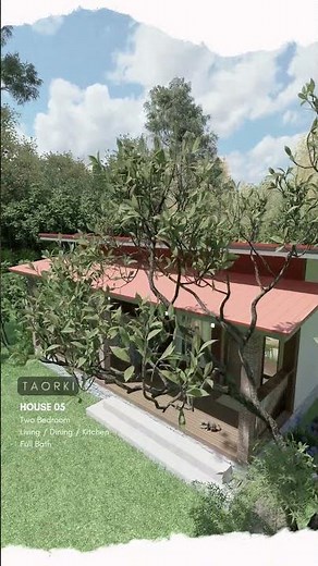 Two Bedroom 64 sq.m Bungalow with Covered Porch #architecture #design #interiordesign #home