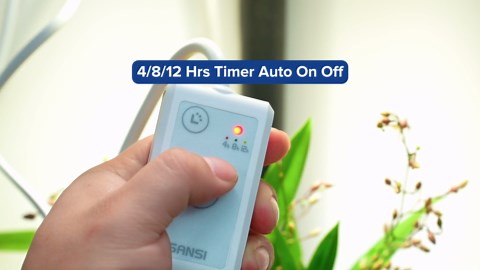 SANSI LED Grow Lights for Indoor Plants with Rust-Proof 5-Layer Plant Shelf, 54"-108" Telescopic Rod & 4 8 12 Hrs Timer Auto On/Off, 20W Full Spectrum, Ideal for Indoor Gardening and Plant Growth