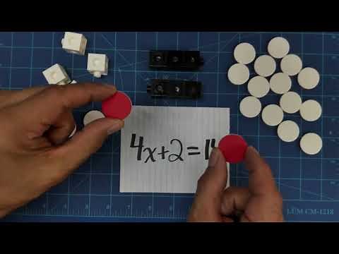 Solving Simple Algebra Problems With Manipulatives