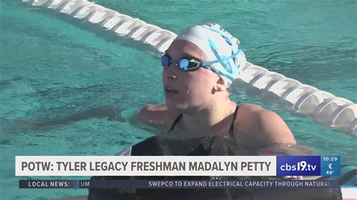 CBS19 PLAYER OF THE WEEK: Tyler Legacy standout freshman swimmer Madalyn Petty