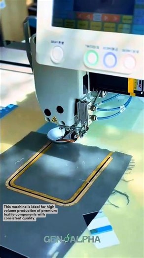Automated Pattern Sewing for Precision Textile Assembly #manufacturing