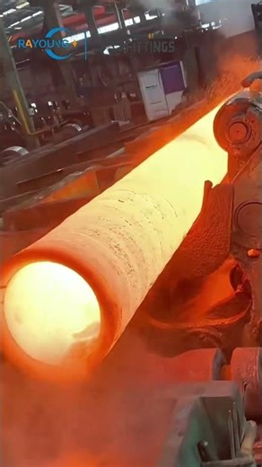 Watch Hot Metal Turn Into Pipes In Minutes!