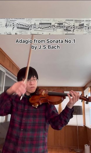 Adagio from Sonata No.1 by J.S.Bach | Violin Solo Performance