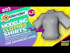 Modeling Clothes in Blender 4. 0 - Shirt Advanced level