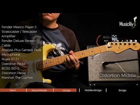 Distortion Demo of Musiclily Pro ST-60SE HSS Pickup Set | Alnico 5 Single Coil & Humbucker