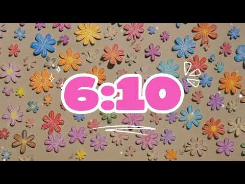 10 Minute Spring Timer 🌸 Colorful Paper Flowers Countdown for Classroom Breaks