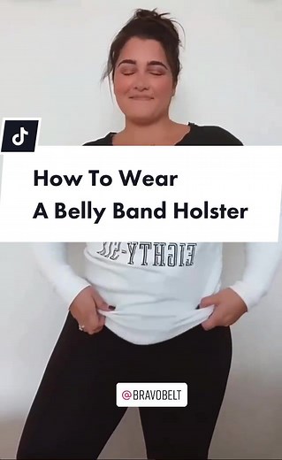 This is how you wear a BravoBelt belly band holster. Click the link in our bio to learn more #BravoBelt #concealedcarrying