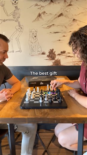 ♟️ Finding someone your level to play chess with was tough… until I found ChessUp 2. It connects online so I get real matches at my skill level, and it helps my family learn while we play. ChessUp 2 is a smart board that lights up potential moves, shows their strength, and even connects to Chess.com, making every game fun, fair, and competitive. | ChessUp