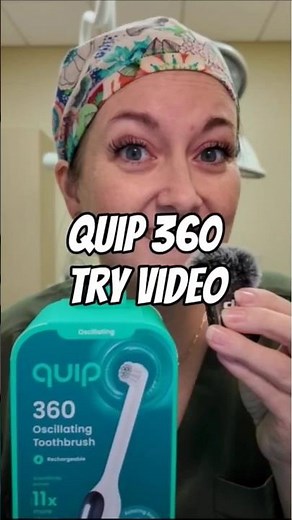 Let's try the new quip 360 electric toothbrush!!