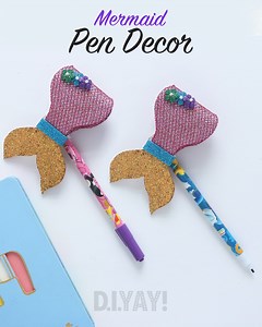19K views · 348 reactions | Mermaid Pen Decoration | DIY Pen & Pencil...