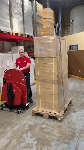 Advantages of Semi-Automatic Pallet Strapping MachinesSemi-automatic pallet strapping machines, like the one shown in the video (a mobile, ergonomic device used to secure loads on pallets with… | Ahmad Taherian