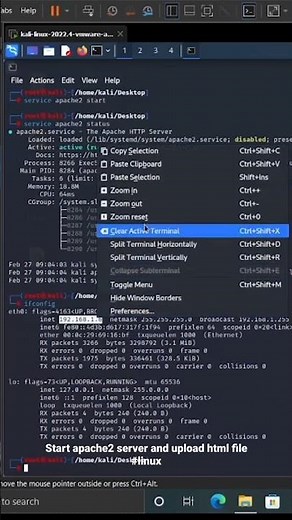 Apache2 server & upload html file