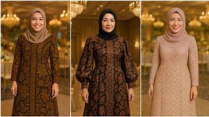 6 Inspirasi Model Gamis Batik Elegan untuk Wanita Usia 40 Tahun, Cocok untuk Acara Formal