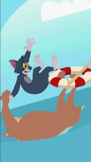 Well At Least There's No Sharks...| Tom and Jerry | @BoomerangUK | #shorts