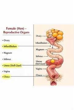 🐔 Female Reproductive System #animalhealth #poultryhealth