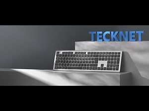 TECKNET Rechargeable 2.4GHz USB Bluetooth Keyboard