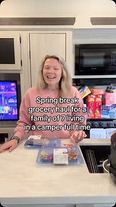 5.7K reactions · 95 shares | Spring break grocery haul for a family of 7 living in a camper full time | Michelle Coughran | Facebook