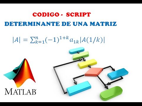 Determinante de una matriz -programa en MATLAB