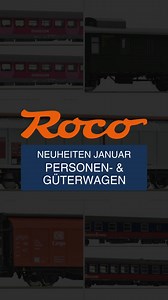 🚆 Es ist wieder Wagenzeit! Die neuesten Personen- & Güterwagen für den perfekten Start ins Modellbahn-Jahr. Von internationalen Reisezugwagen bis zu vielseitigen Güterwagen: 14 neue Modelle, die für realistische Zugbildungen, stimmige Epochen und maximale Abwechslung auf der Anlage sorgen. 👉 Jetzt im ROCO Webshop oder bei jedem gut sortierten Fachhändler erhältlich. #roco #modellbahn #wagenmaterial #h0 #modelleisenbahn | Roco.cc