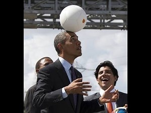 President Obama Plays football With Japanese Robot Asimo football 2014 [ HD ]