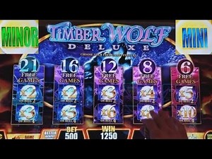 Timber Wolf Deluxe Slot Machine ★Bonuses Won★ & ★ PROGRESSIVE JACKPOTS WON★ !!! Live Slot Play