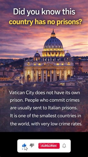 No Prison Exists In This Country. ✨🔥 #DidYouKnow#AmazingFacts#WorldFacts#InterestingFacts